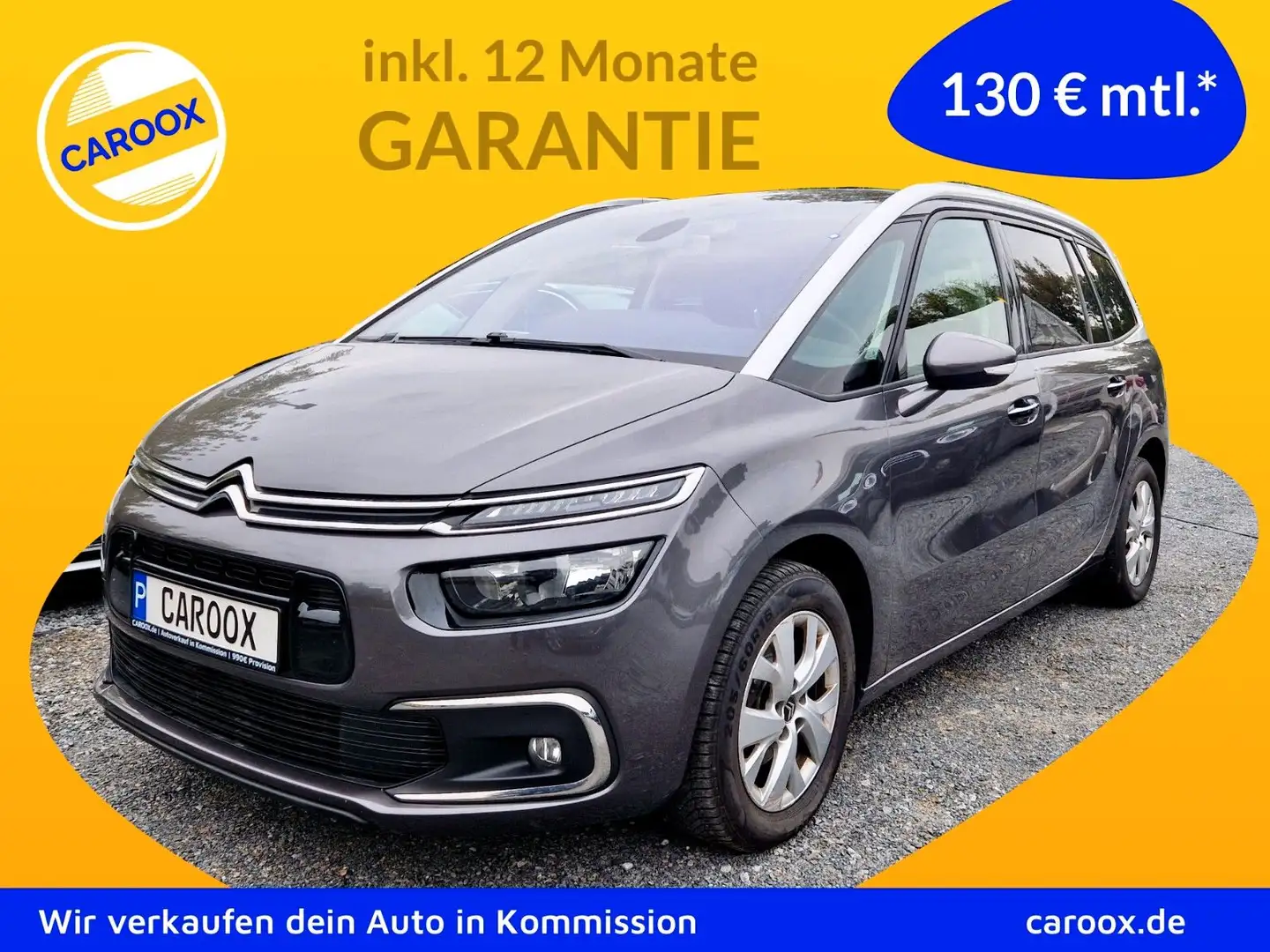 Citroen Grand C4 Picasso 1.6 e-HDi AUT Selection 7Sitzer Grau - 1
