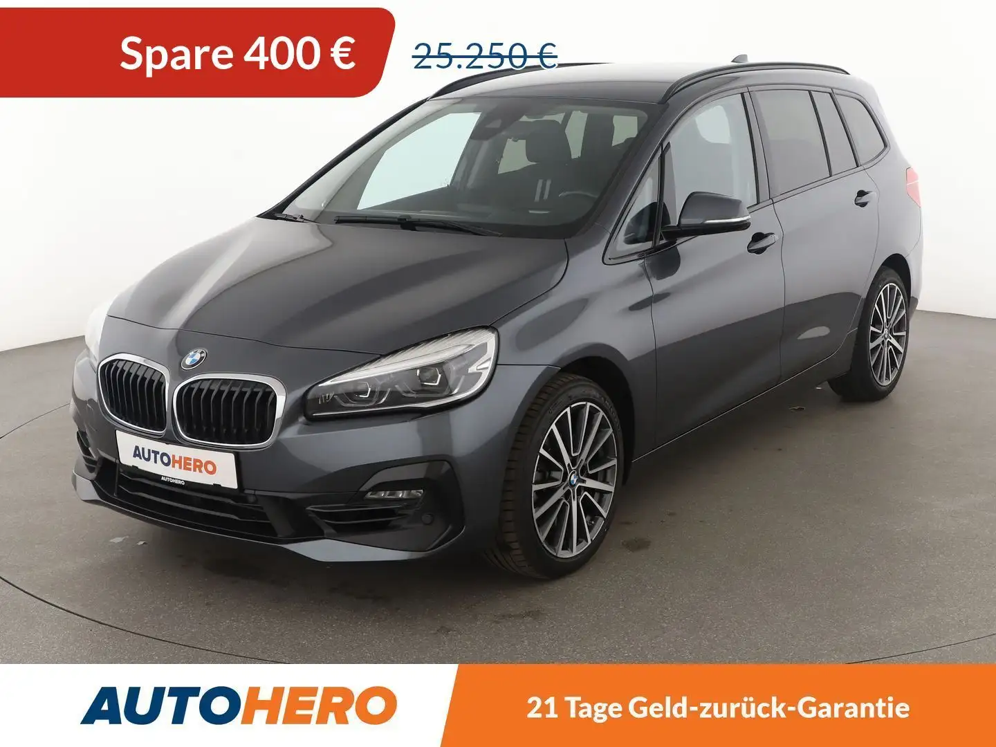 BMW 220 i Gran Tourer Sport Line Aut.*NAVI*LED*CAM* Gris - 1