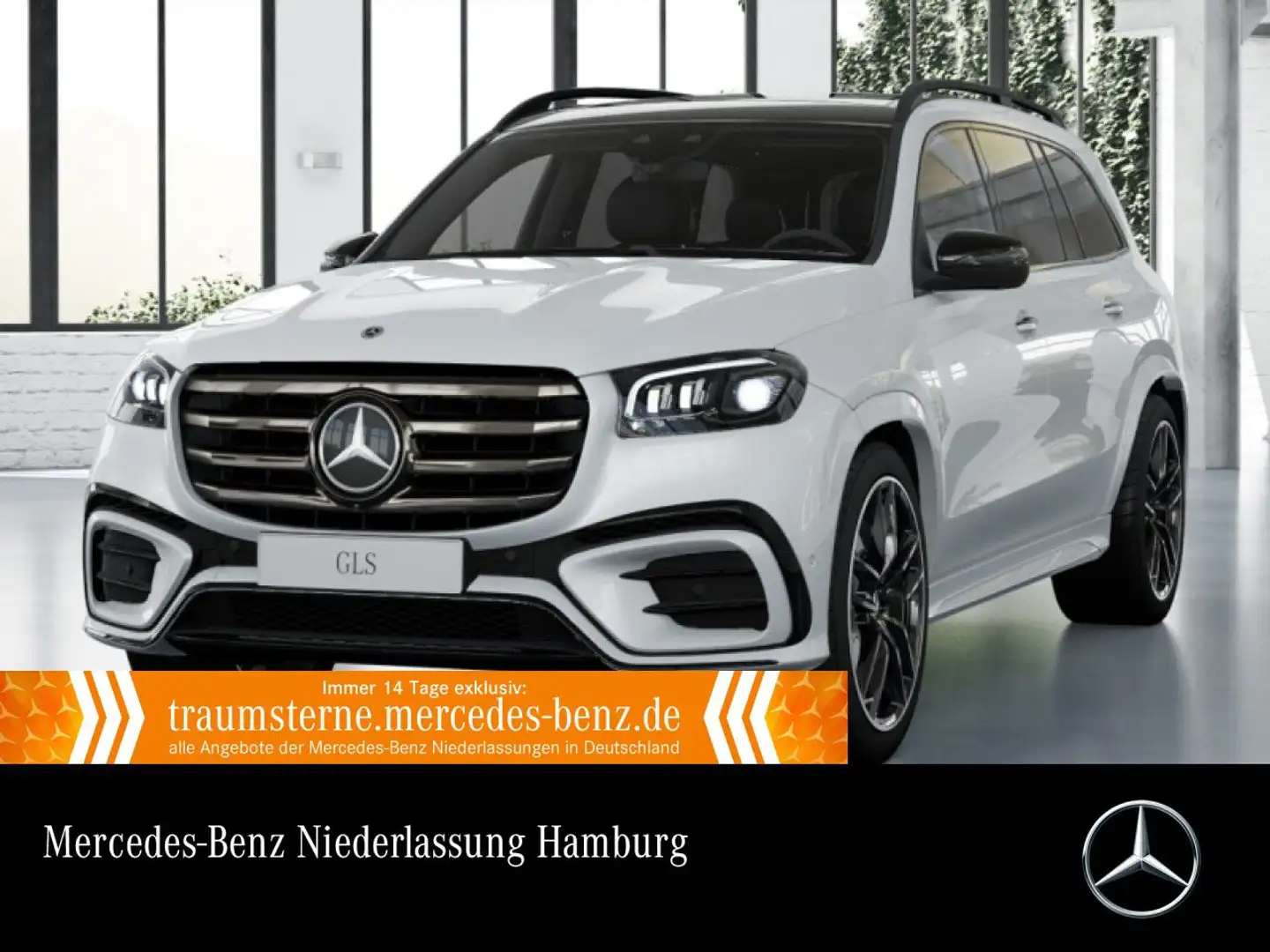 Mercedes-Benz GLS 450 d 4M AMG+NIGHT+PANO+360+AHK+MULTIBEAM+HUD Weiß - 1