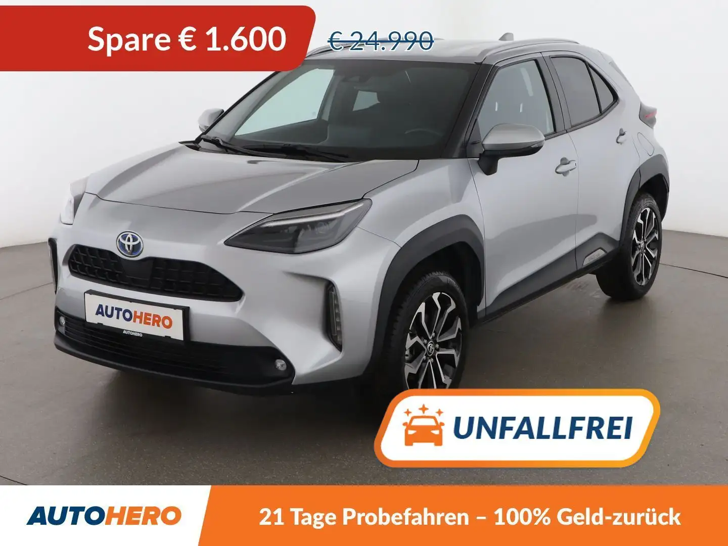 Toyota Yaris Cross 1.5 Hybrid 2WD Active Drive Aut. *LED*ACC*SPUR*CAM Gris - 1
