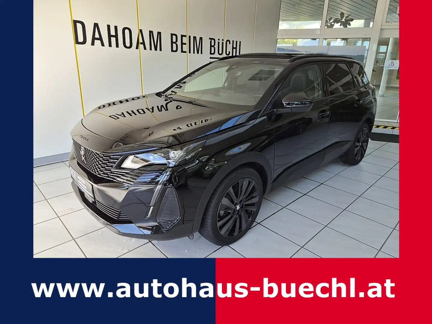 Peugeot 5008 mHEV 136 e-DCS6 GT Aut. Schwarz - 1