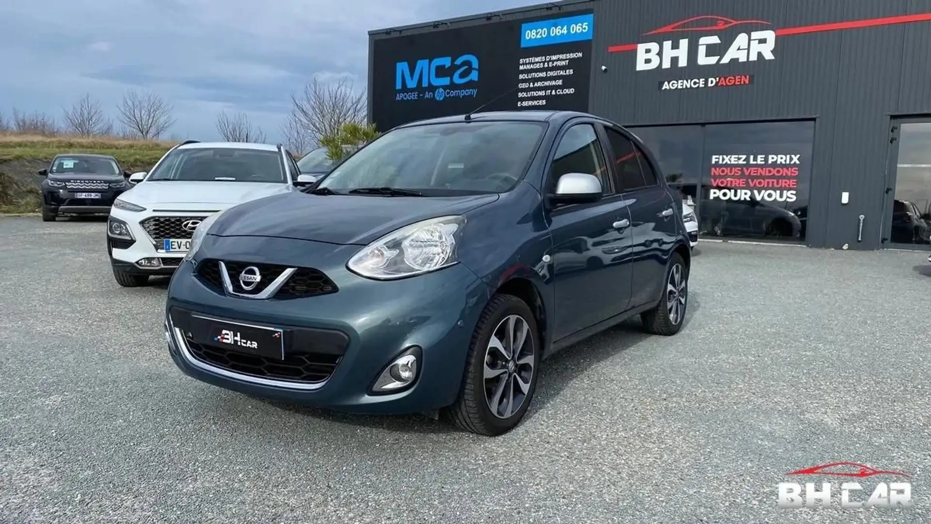 Nissan Micra 1.2 80 N-TEC Gris - 1