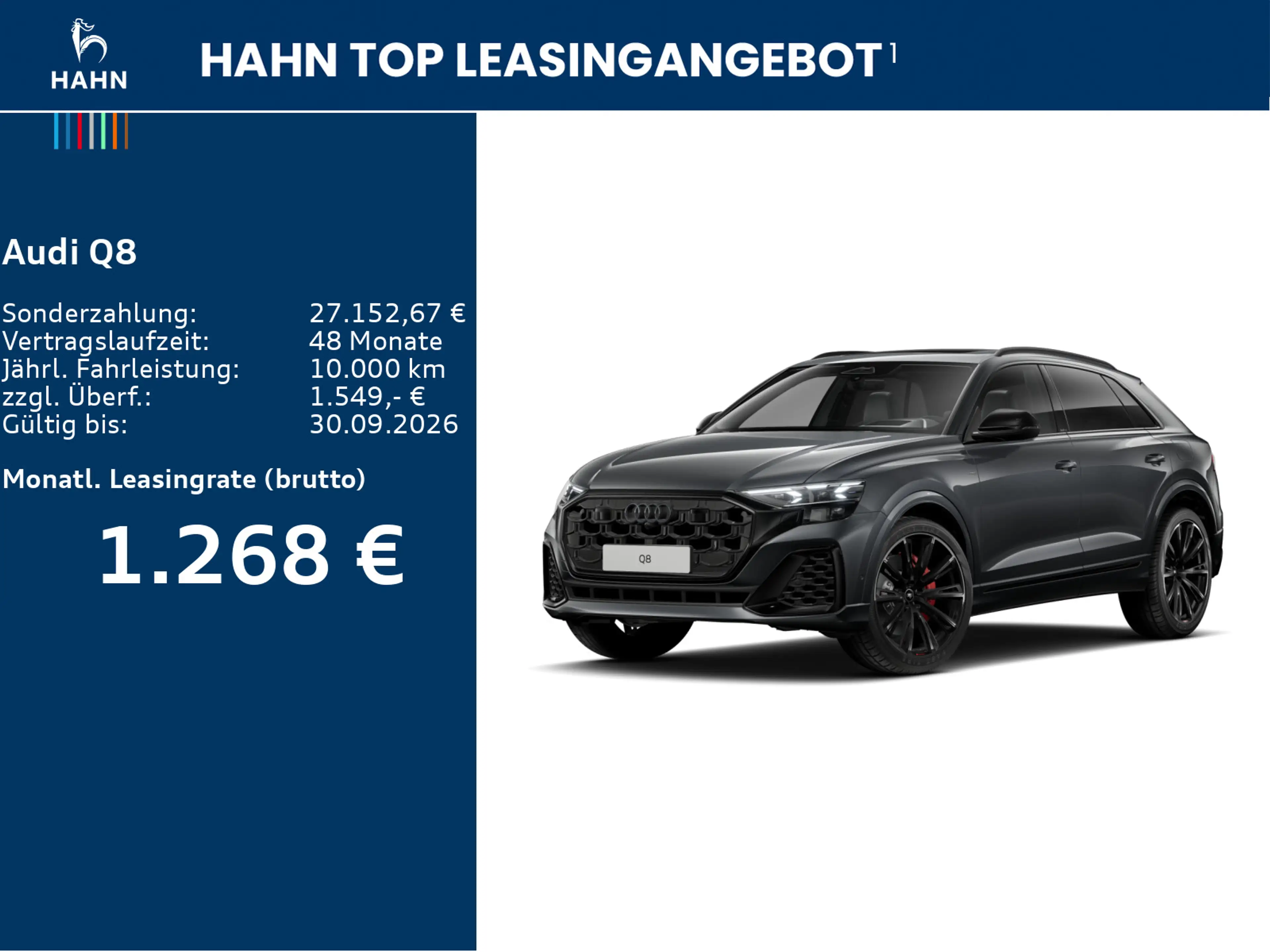 Audi Q8 SUV e-hybrid quattro 360 kW tipt, HD-Matrix — photo 2