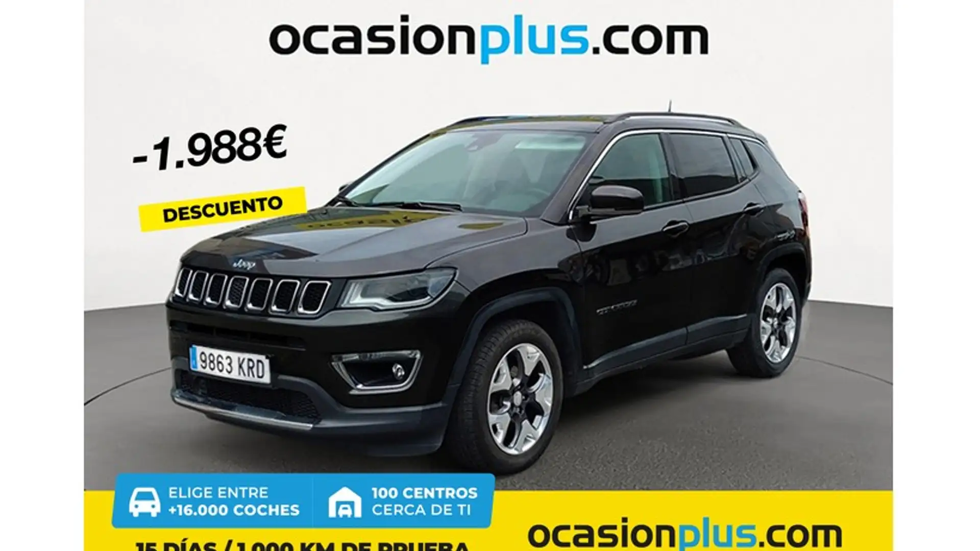 Jeep Compass 1.4 Multiair Limited 4x2 103kW Noir - 1