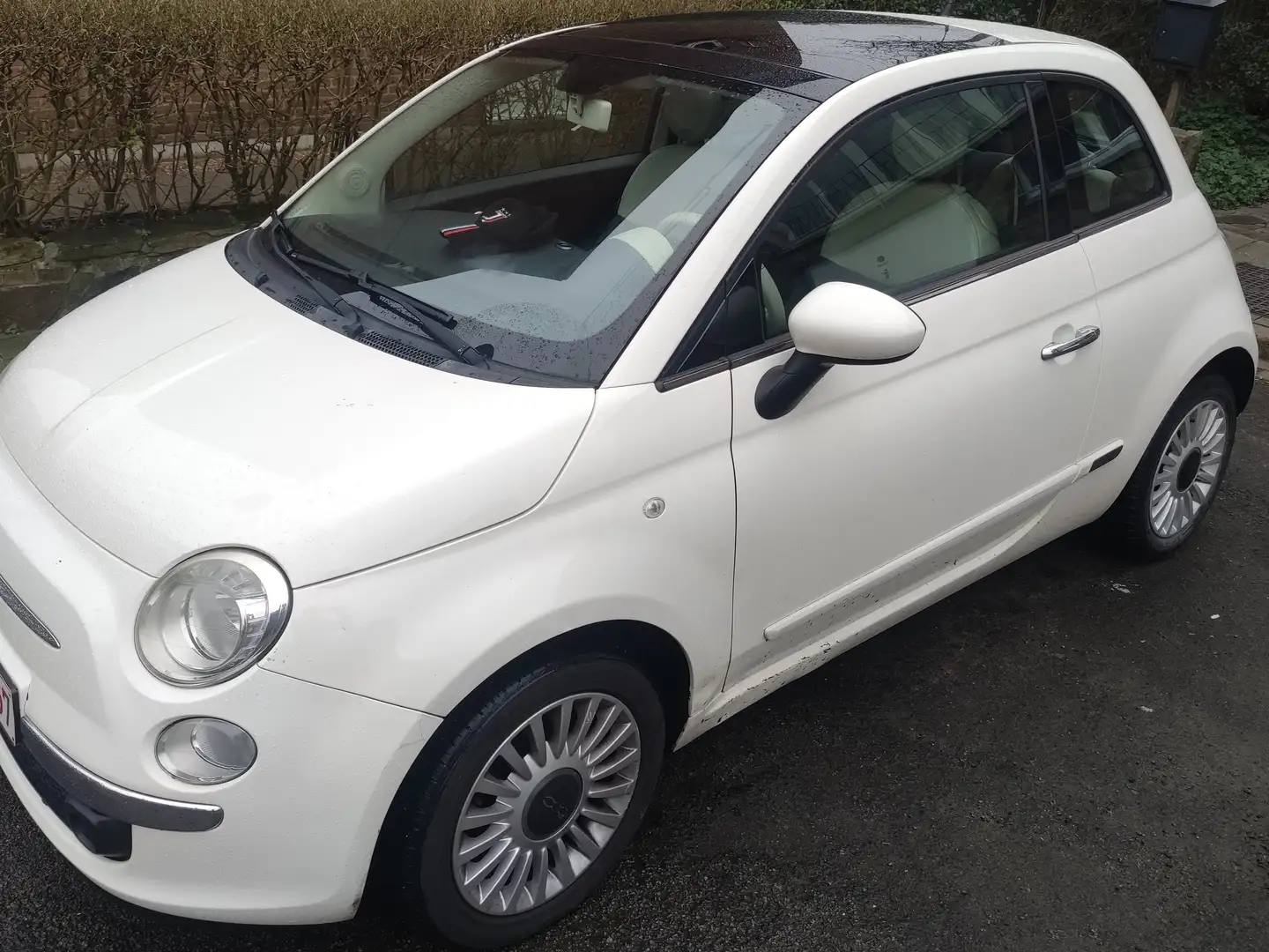 Fiat 500 1.2i Lounge PUR-02 Stop Wit - 1