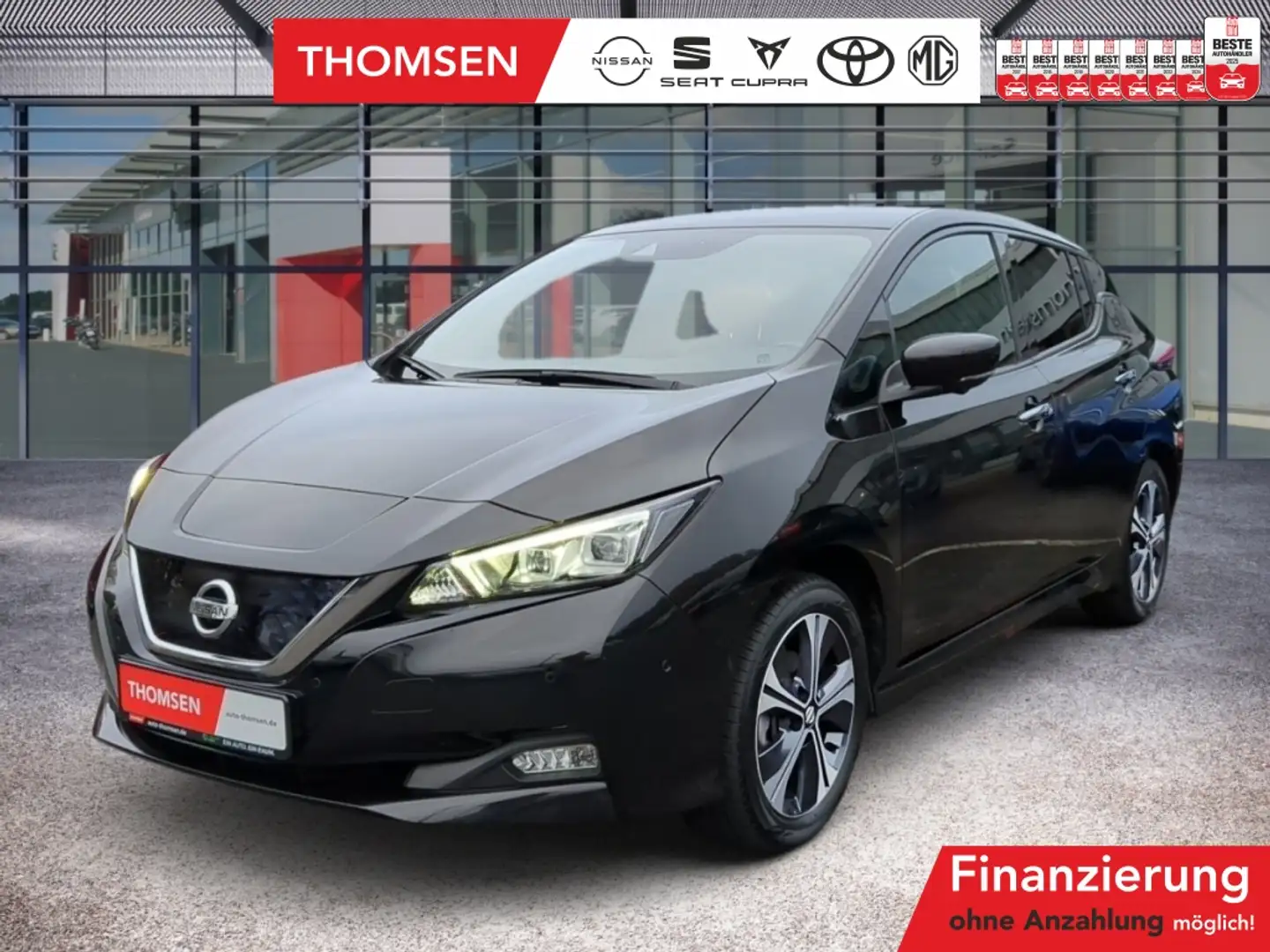 Nissan Leaf e+ Tekna ACC Navi LED Winterp. SpurH Zwart - 1
