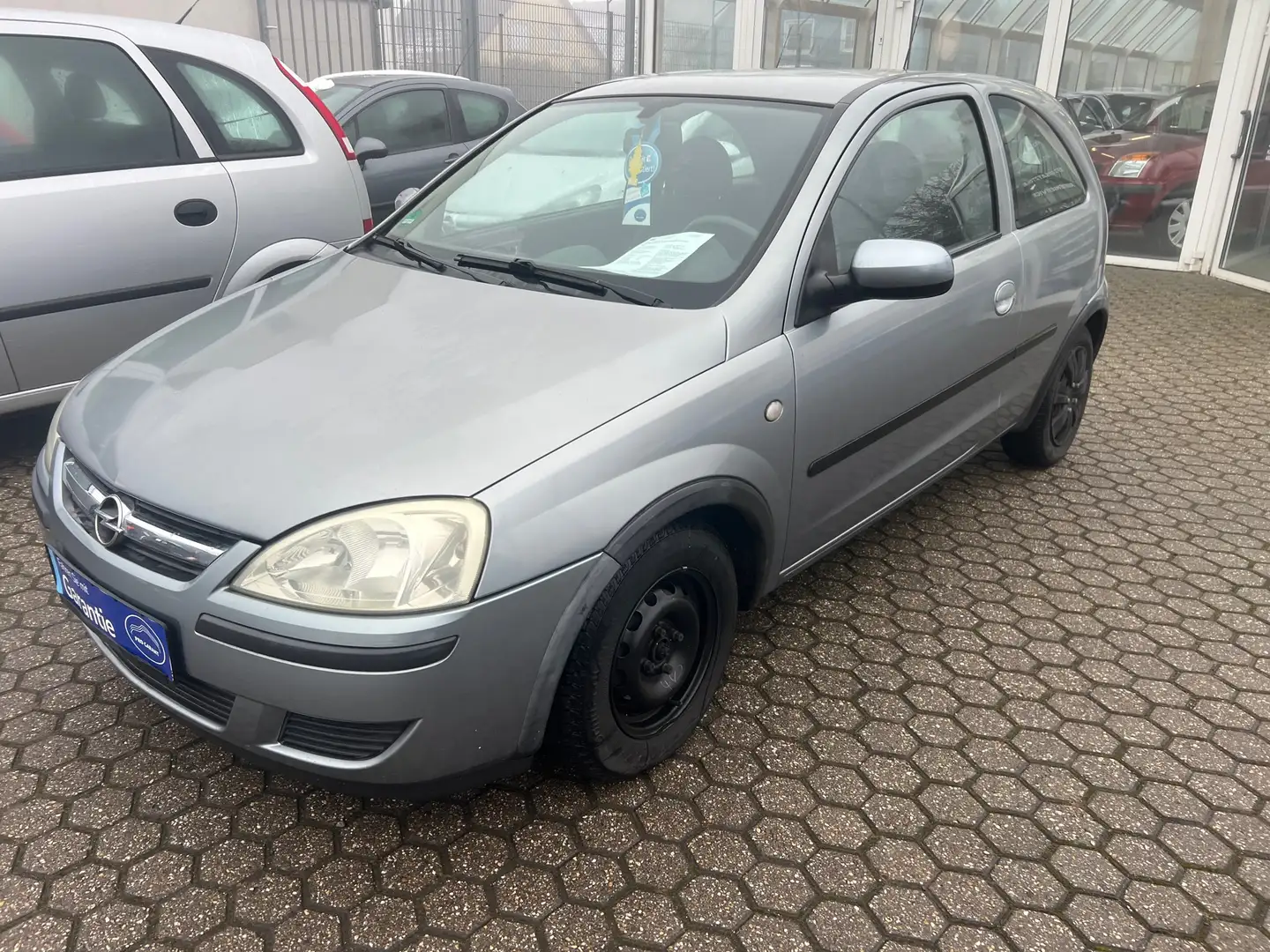 Opel Corsa 1.0 12V/Klimaanlage/EFH/ABS/Servo/ Silber - 2