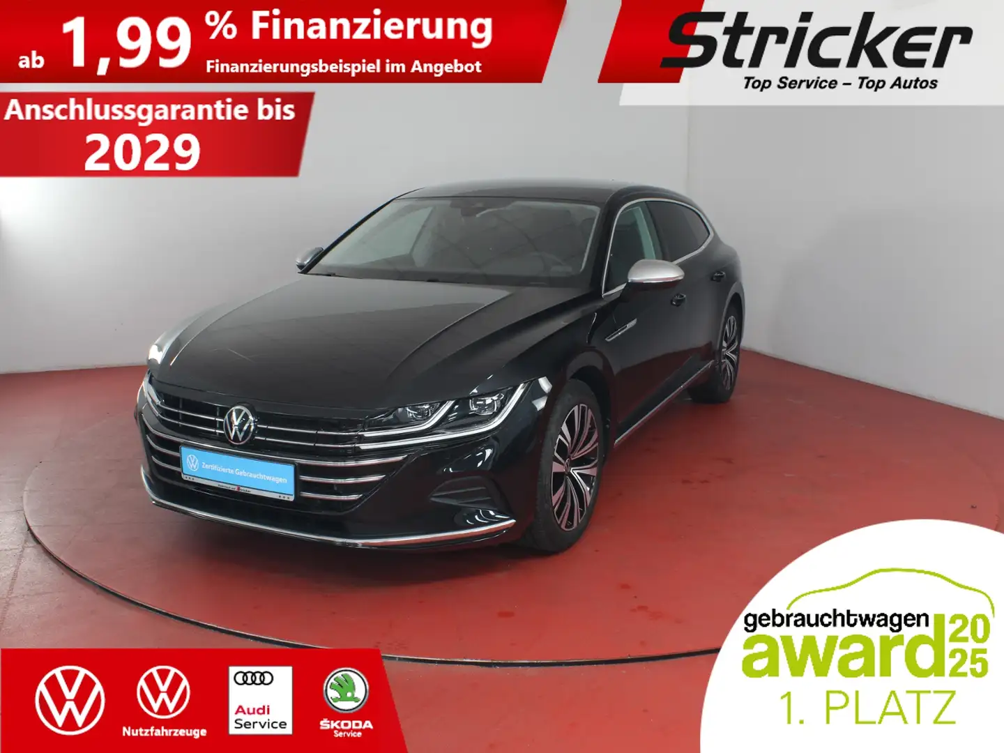Volkswagen Arteon SB Elegance 1.4TSI e-Hybrid 355,-ohne Anzahlung A Schwarz - 2