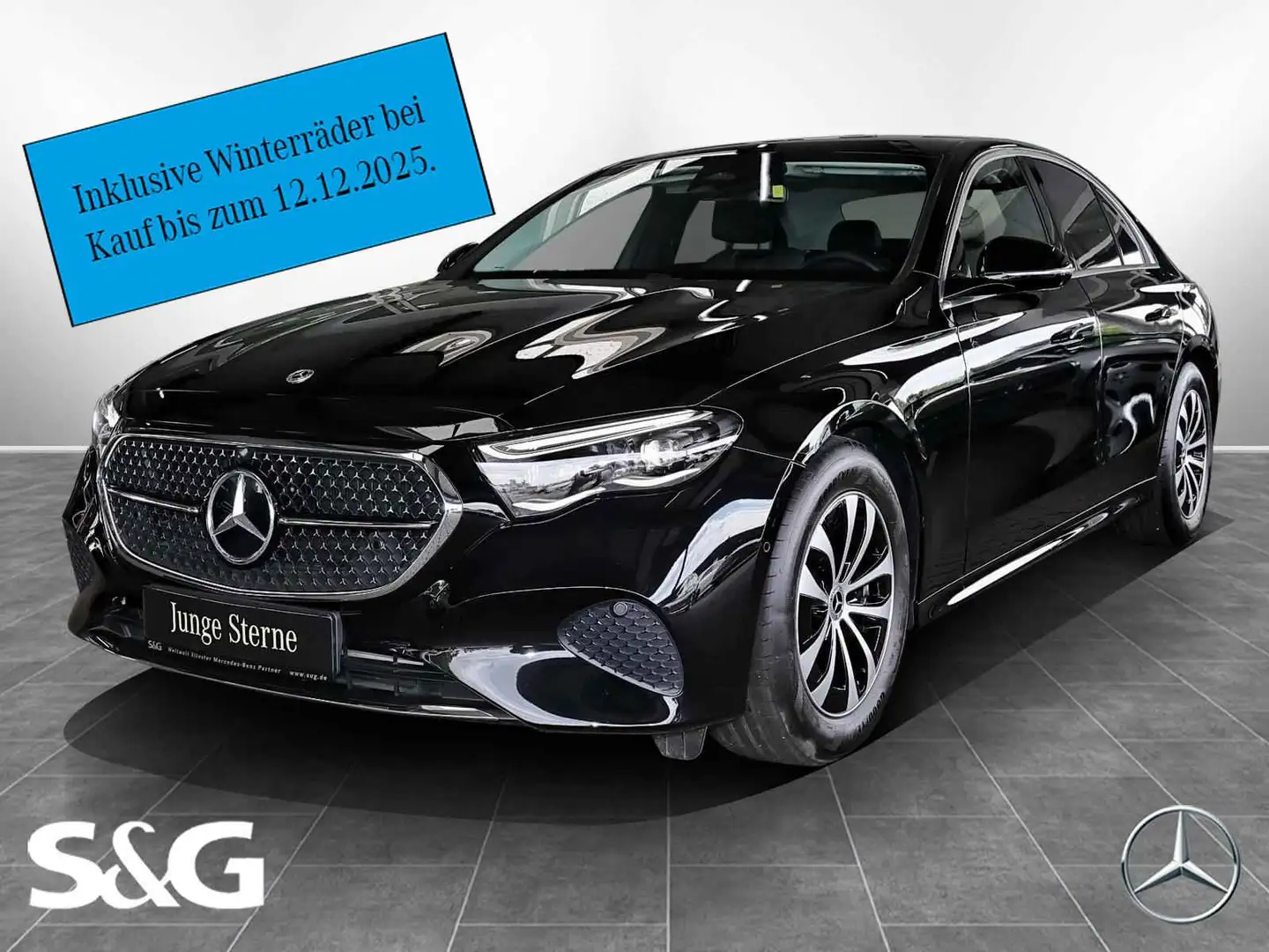 Mercedes-Benz E 200 TOTWINKEL+DISTRONIC+MEMORY+360°+KEYLESS Schwarz - 1