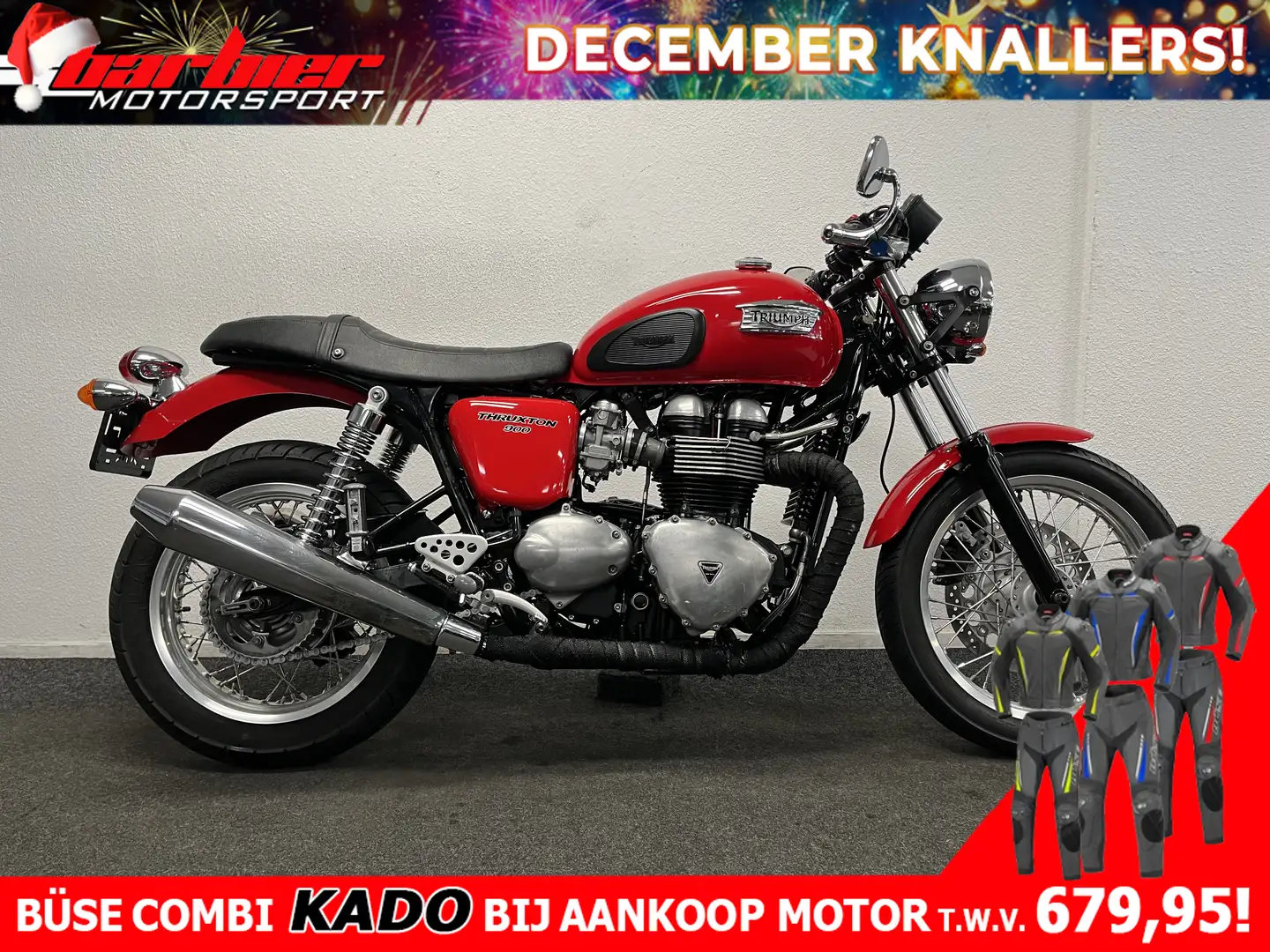 Triumph Thruxton 900 Červená - 1