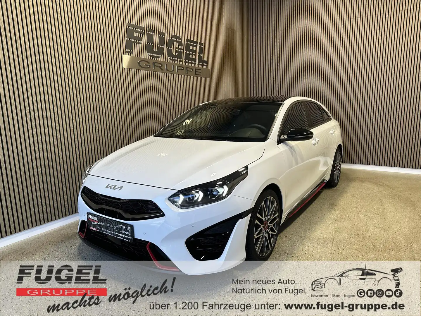 Kia ProCeed / pro_cee'd 1.6 TGDI DCT GT Pano|LED|Navi|Sound|RFK Blanc - 1
