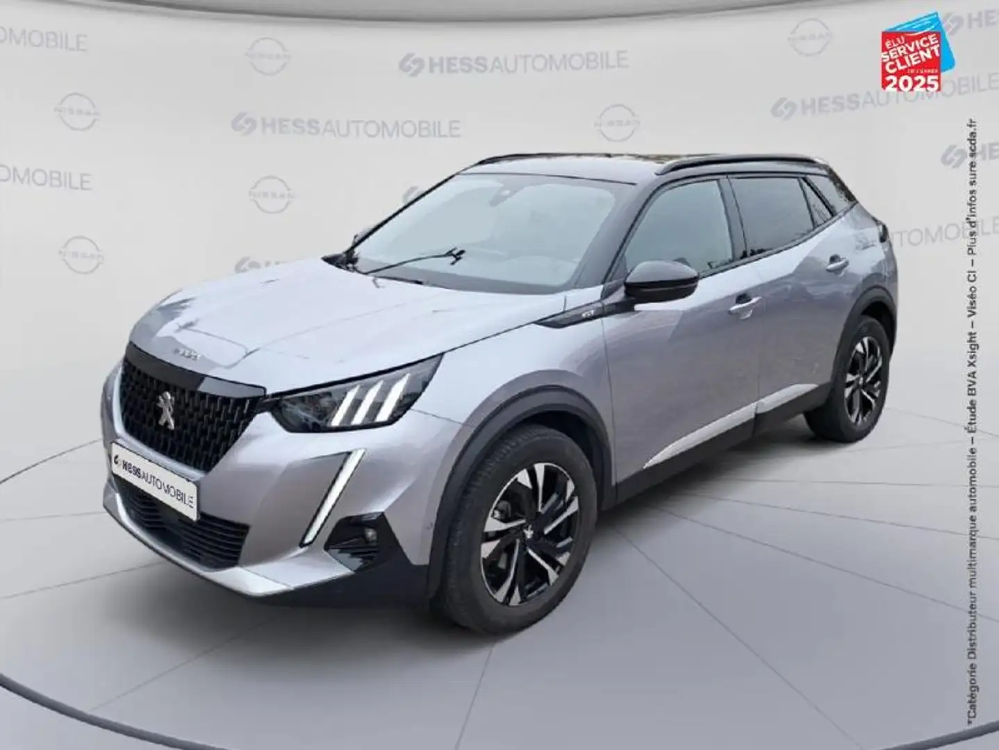 Peugeot 2008 1.2 PureTech 130ch S\u0026S GT EAT8 Grijs - 1