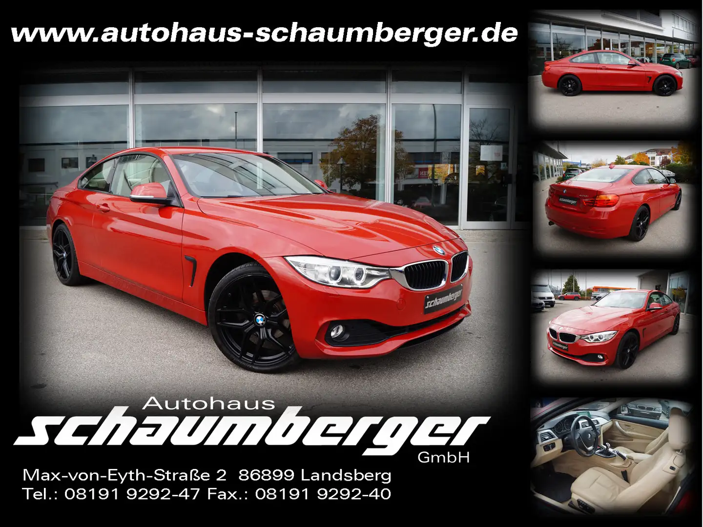 BMW 420 420i xDrive Coupe *Navi*Leder*Xenon*Alu 19´* Rot - 1