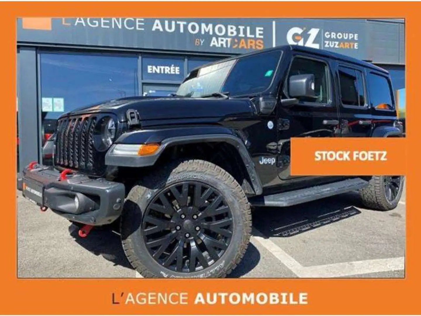 Jeep Wrangler SAHARA 4Xe BVA HYBRIDE GARANTIE USINE Noir - 1