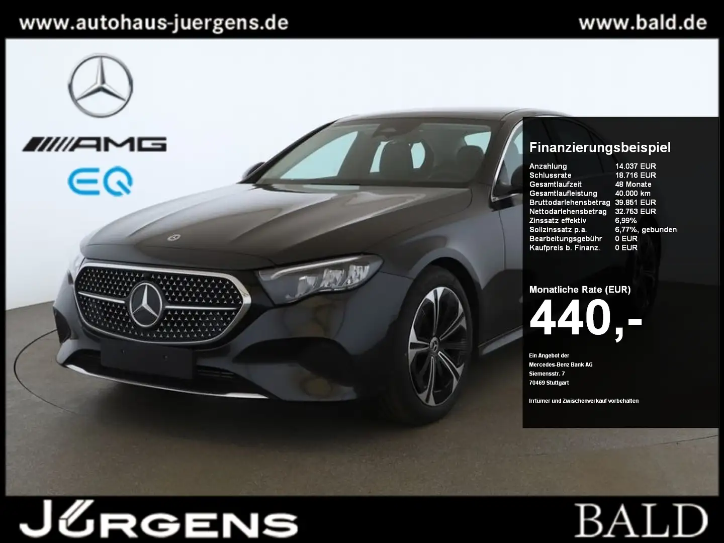 Mercedes-Benz E 220 d Avantgarde/LED/Cam/Pano/Totw/Distr/19' Gris - 1