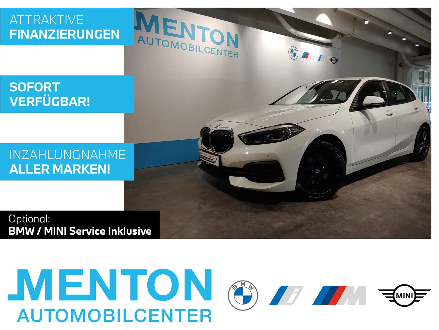 BMW 118 i Advantage/LED/WLAN/Tempomat/Shz Weiß - 1