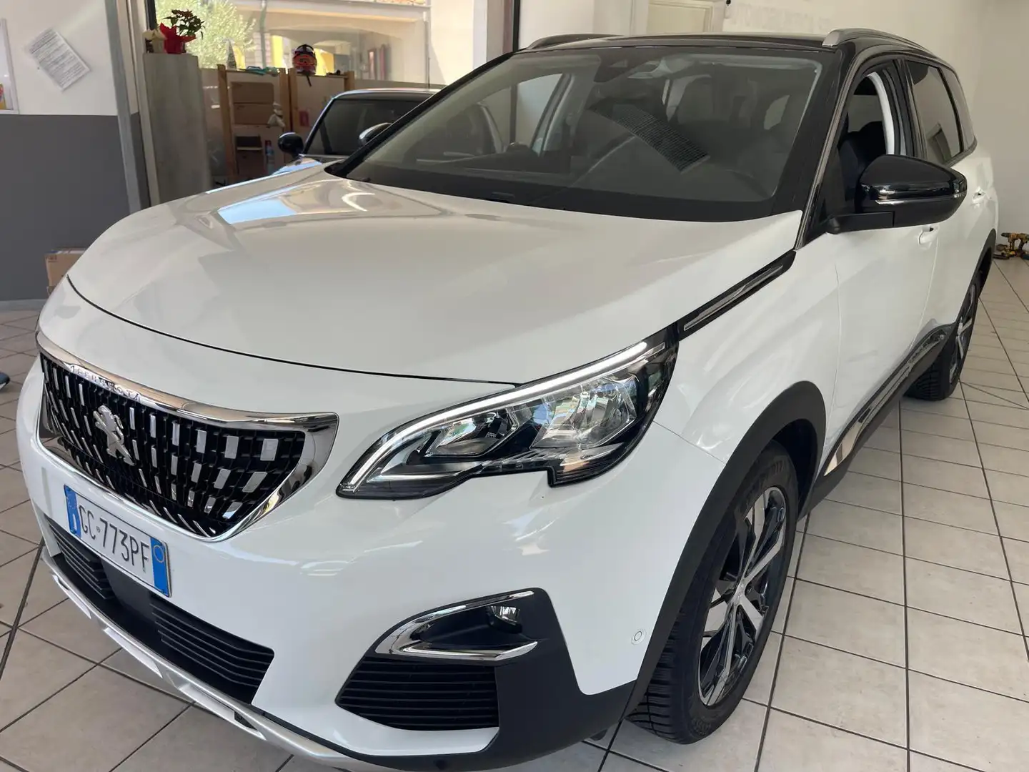 Peugeot 5008 5008 II 2016 1.5 bluehdi Allure S 7 POSTI GARANZIA Bianco - 1