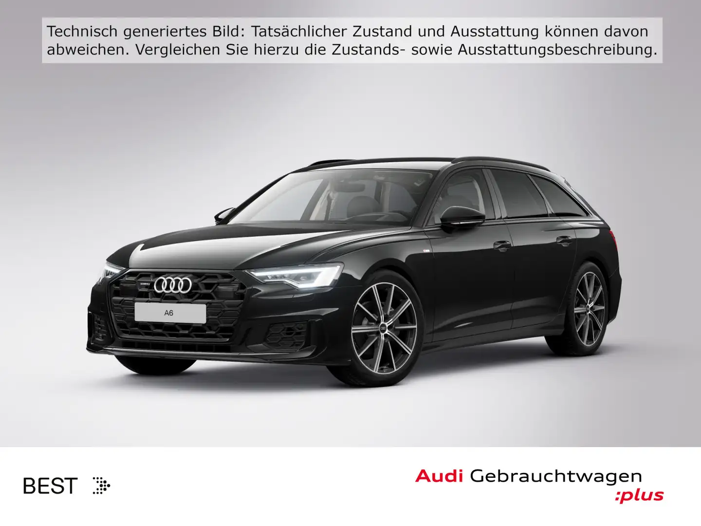 Audi A6 S line black 40 TDI qu.HUD*Assist*Matri Schwarz - 1