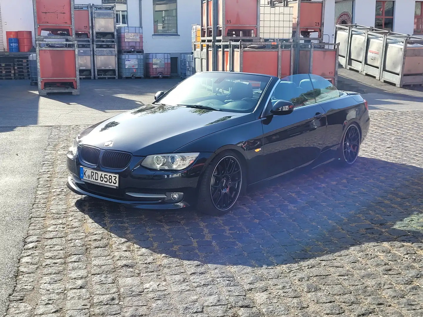 BMW 325 325d DPF Cabrio Aut. STX Fahrwerk,BBS CHR19 Schwarz - 1
