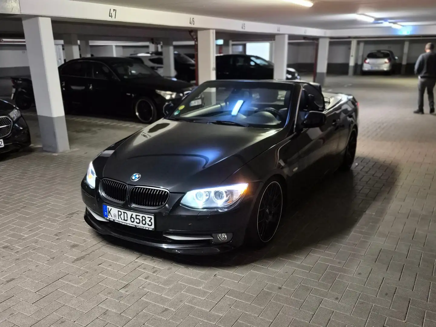 BMW 325 325d DPF Cabrio Aut. STX Fahrwerk,BBS CHR19 Schwarz - 2