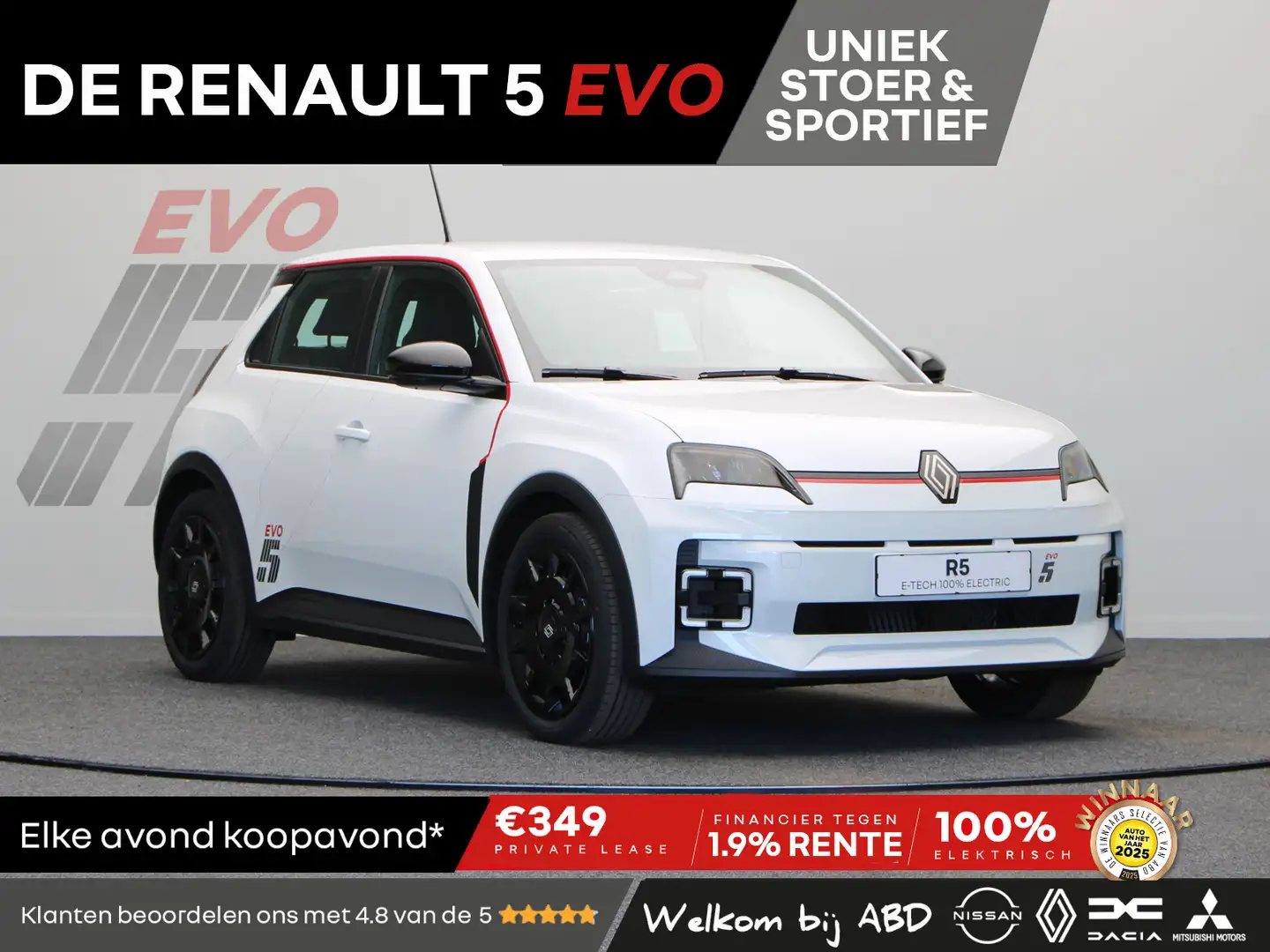 Renault R 5 EVO Urban Range 120pk 40 kWh | Exclusief bij ABD | Wit - 1