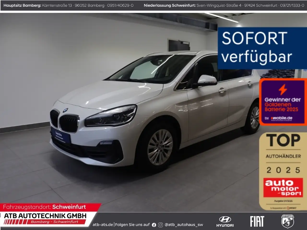 BMW 220 Active Tourer Advantage Park-Assistent AHK-abnehmb