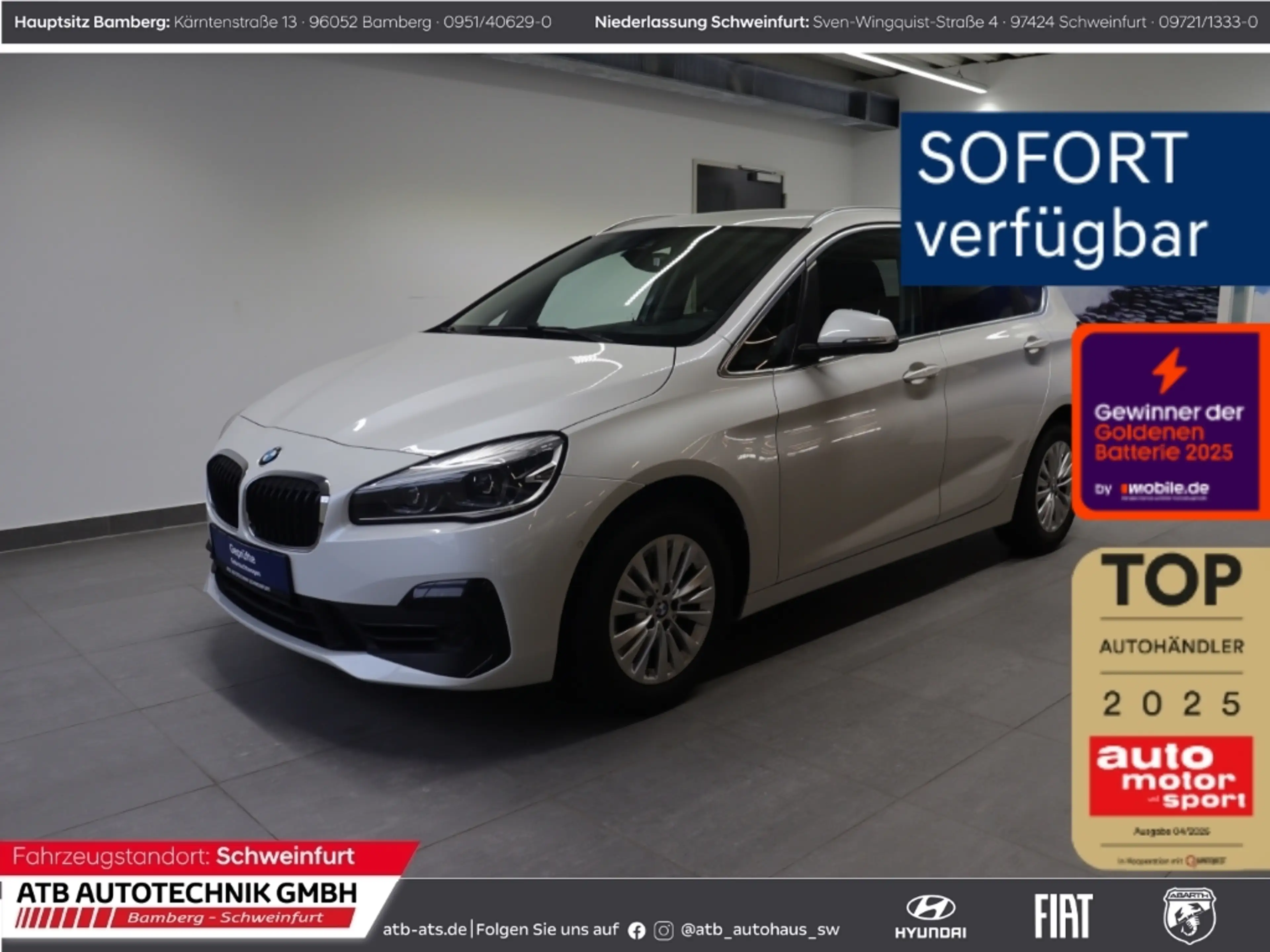 BMW 220 Active Tourer Advantage Park-Assistent AHK-abnehmb