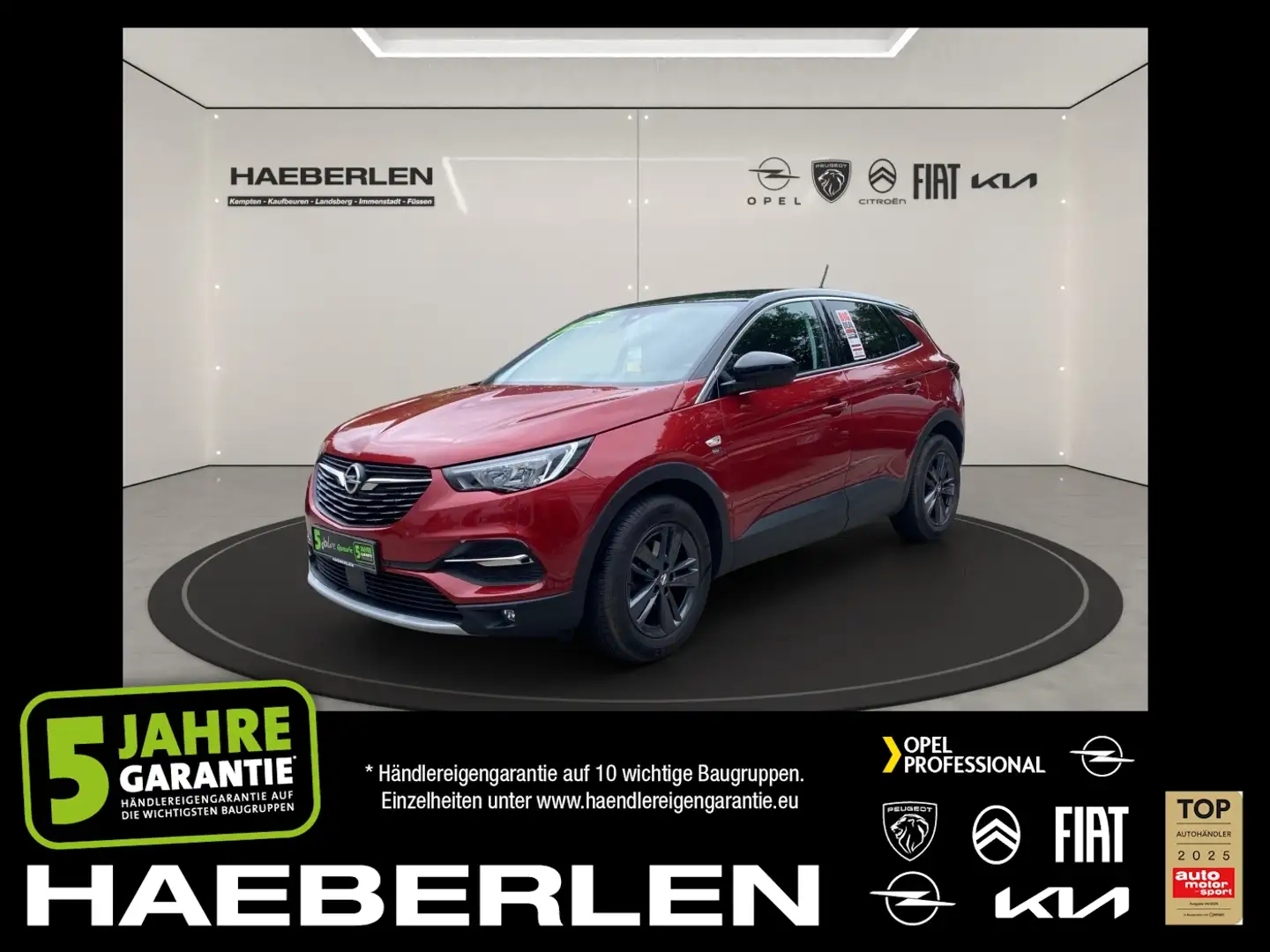 Opel Grandland 1.2 Turbo  2020 LED+SHZ+2xKlima+Kam. Rojo - 1
