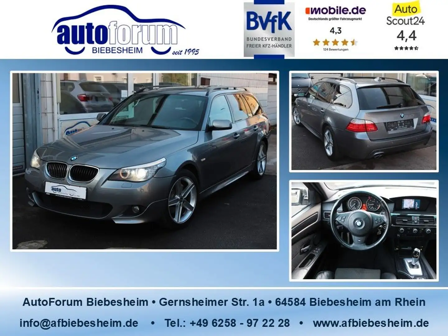 BMW 530 d xDrive M-Sportpaket HiFi*Xenon*Pano*2.Hand Grau - 1
