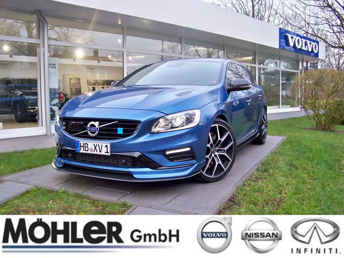 Volvo V60 T6 AWD Polestar Blau - 1
