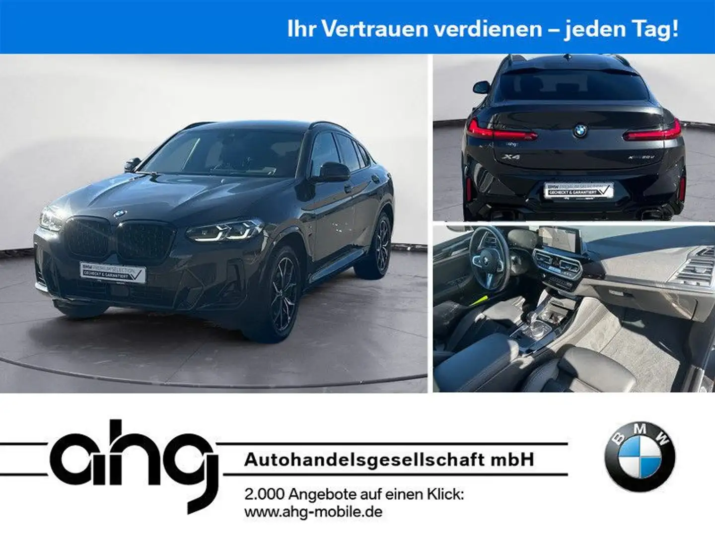 BMW X4 xDrive30d AT M Sportpaket Innovationsp. AHK Grau - 1
