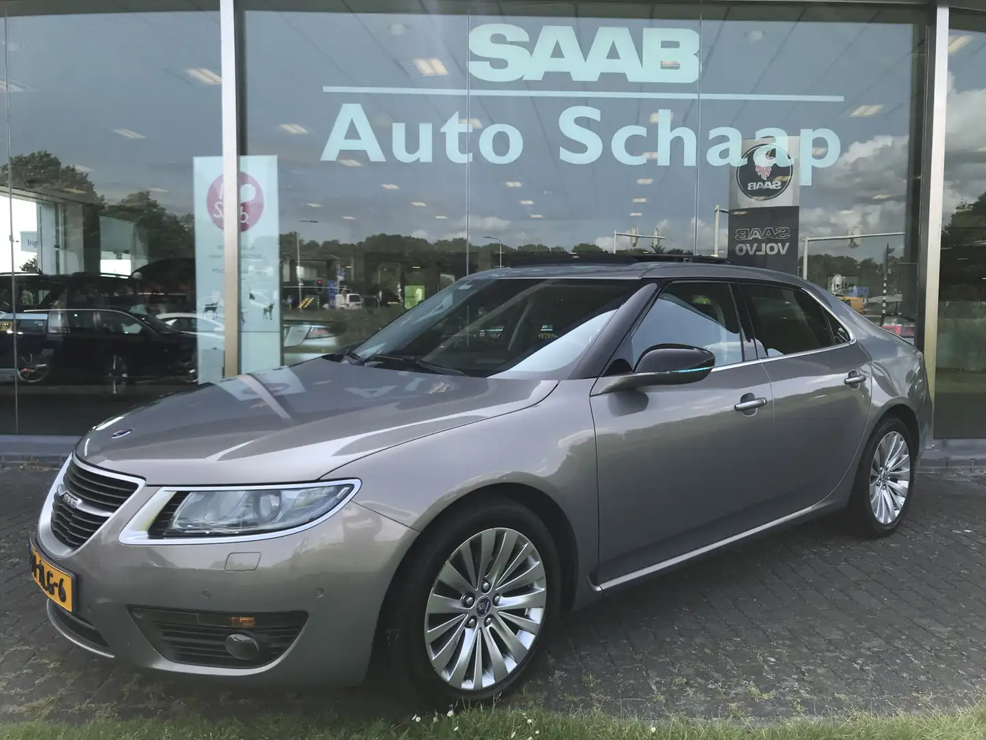 Saab 9-5 2.0 TiD Vector Exklusiv Automaat | Rijklaar incl g Beige - 1