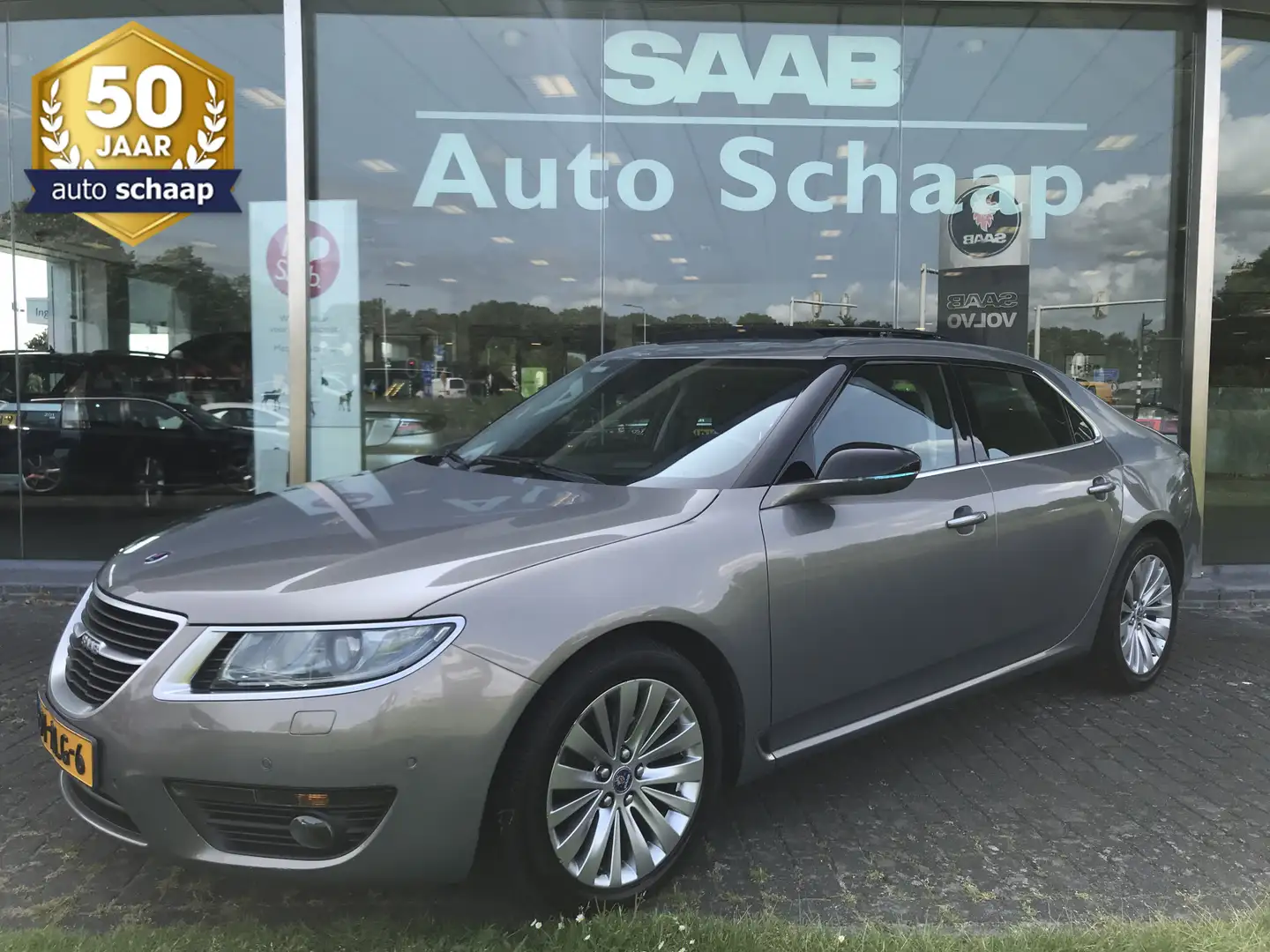 Saab 9-5 2.0 TiD Vector Exklusiv Automaat | Rijklaar incl g Beige - 1