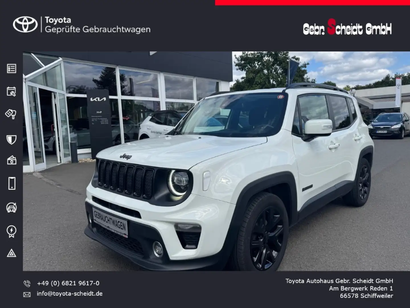 Jeep Renegade Limited FWD 1.0 T-GDI EU6d-T LED-Scheinwerfer Appl Weiß - 1
