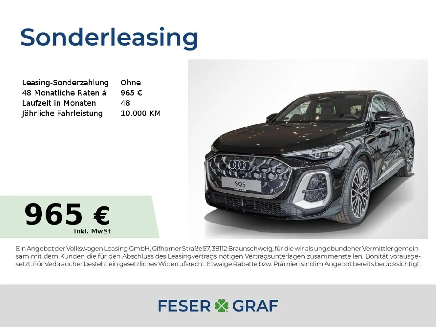 Audi SQ5 SUV TFSI NEUES MODELL/Matrix/adAir/Pano/360° Schwarz - 1