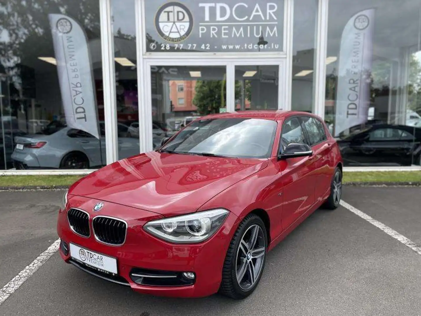 BMW 118 i Steptronic Sport-line Rouge - 1