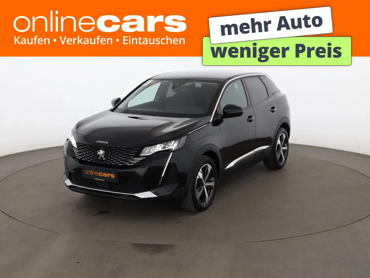 Peugeot 3008 1.5 BlueHDi 130 Allure Aut LED LEDER NAVI Schwarz - 1