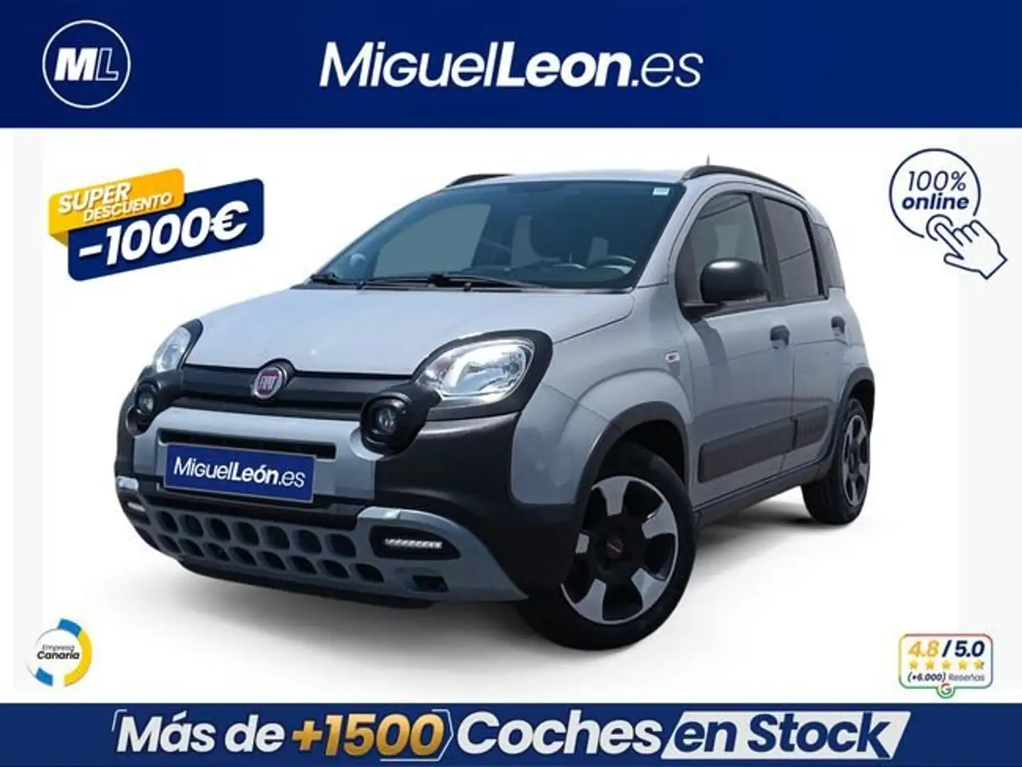 Fiat Panda Hybrid 1.0 Gse 51kw (70CV) Gris - 1