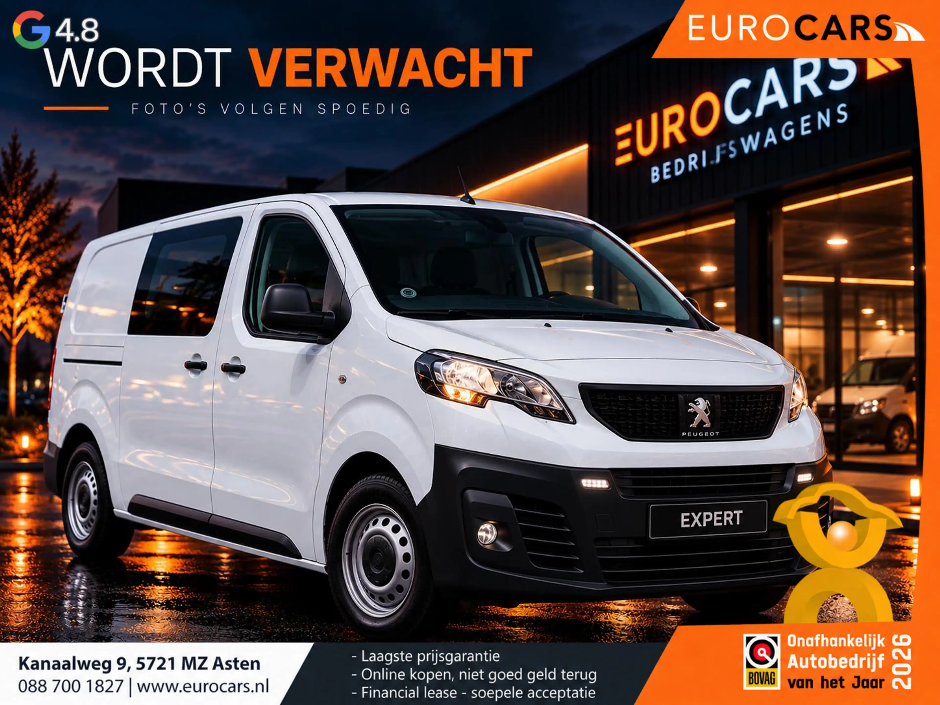 Peugeot Expert 2.0 BlueHDi 140pk L2H1 Automaat Airco Cruise Contr