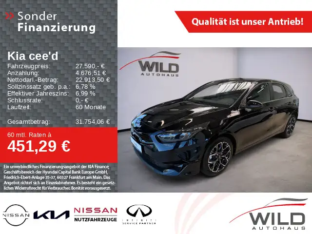 Kia Ceed / cee'd Ceed_5 1.0T 100 Nightline Klima  Navi LM-Felgen