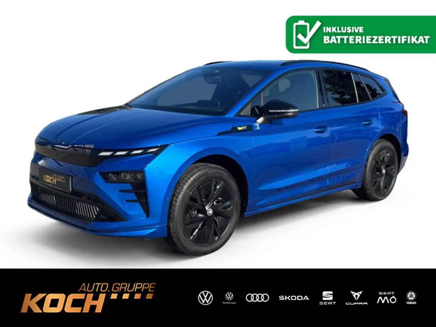 Skoda Enyaq RS*NAVI*PANODACH*MATRIX-LED*360°KAM*AHK* Bleu - 1