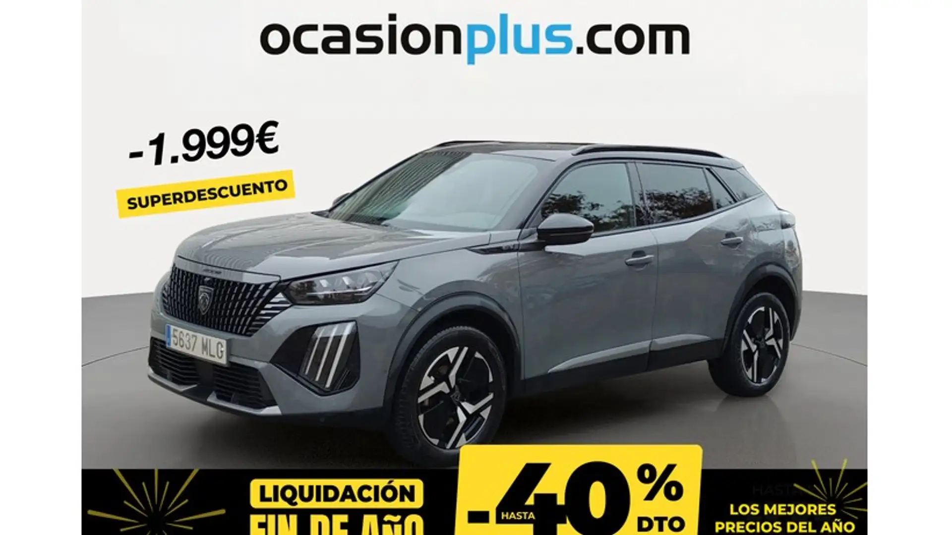 Peugeot 2008 1.2 BlueHDI S&S GT EAT8 130 Gris - 1