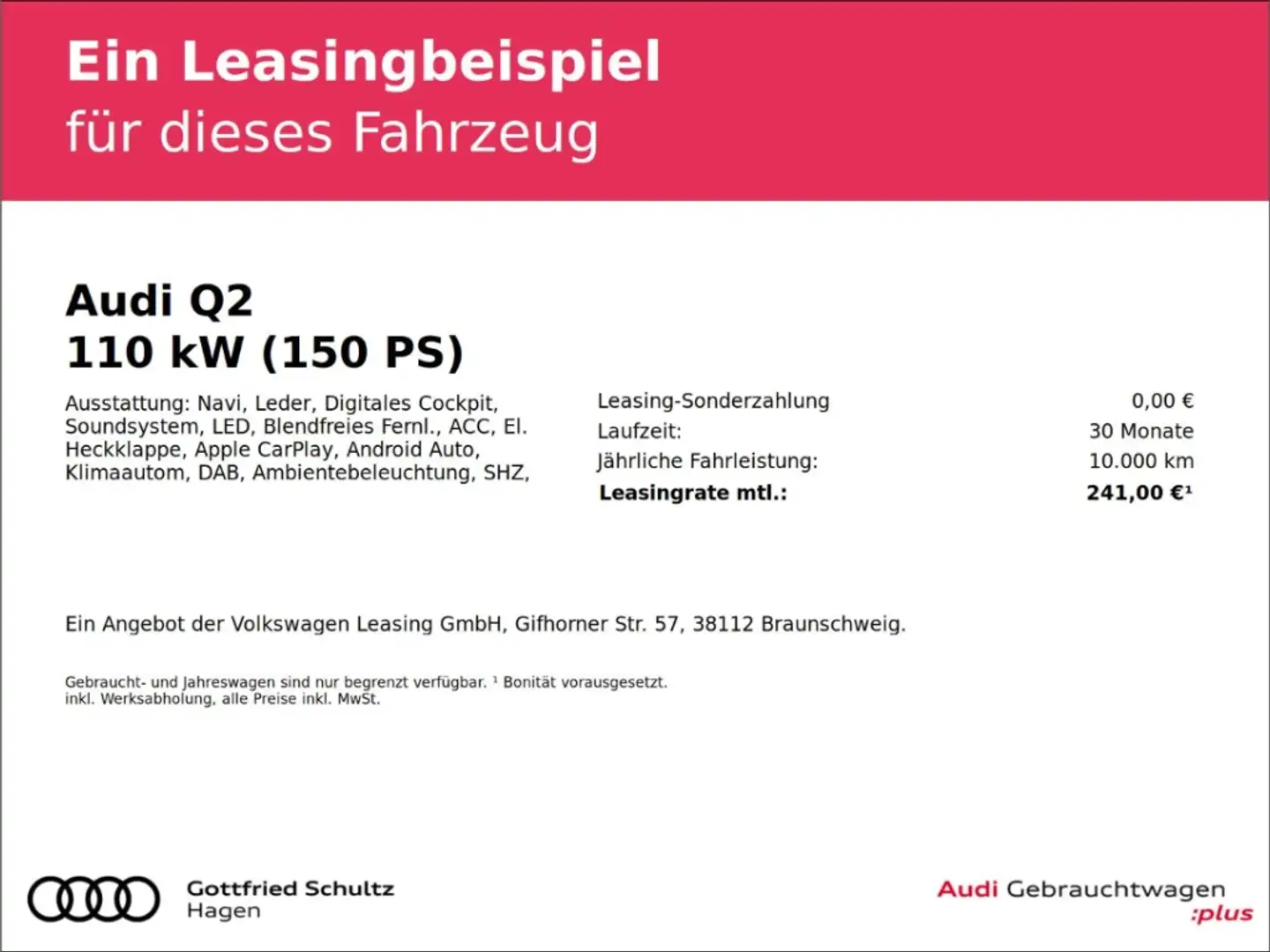 Audi Q2 35 TDI S-tronic LED NAV ACC KAMERA advanced Schwarz - 2