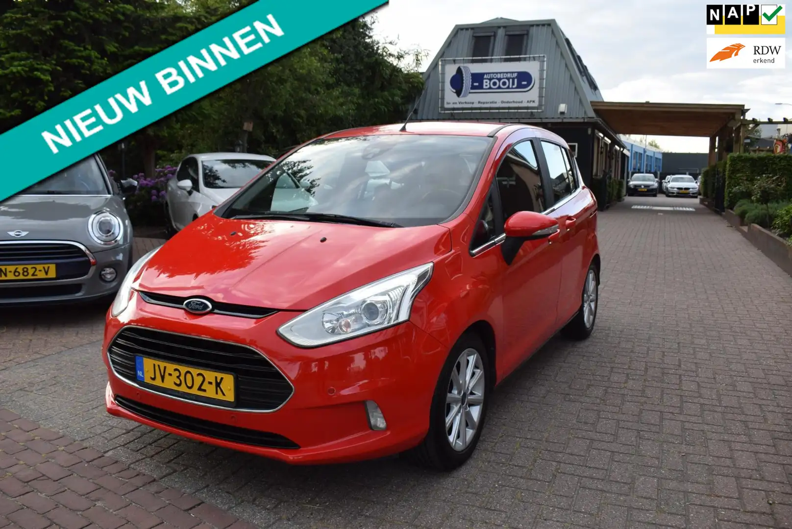 Ford B-Max 1.0 EcoBoost Titanium/CRUISE/NAVi/AIRCO-ECC/TREKH/ Rood - 1
