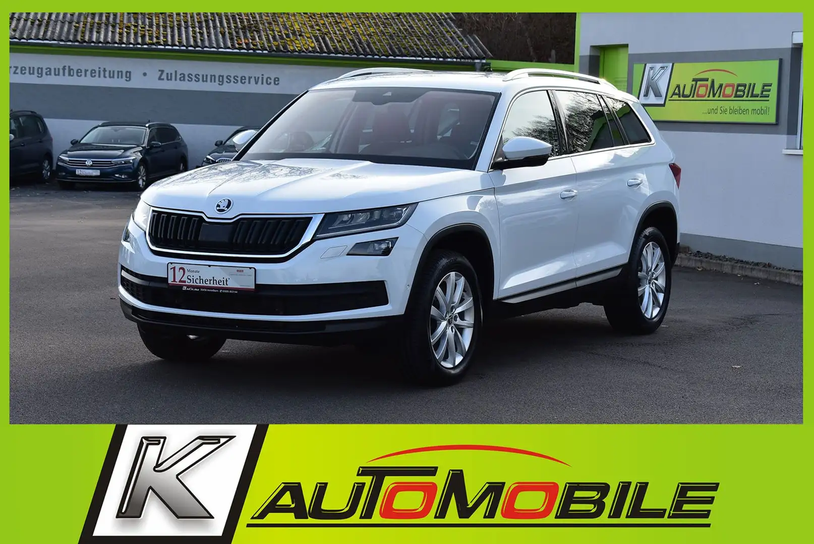 Skoda Kodiaq 2.0 TDI 4x4 Style LED+STHZ+Entry+DAB+AHK Weiß - 1