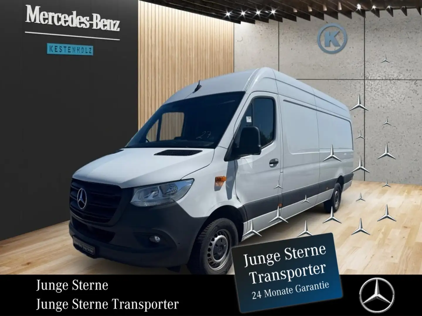Mercedes-Benz Sprinter 317 CDI Kasten L3H2 *MBUX*SHZ*360*NAVI* Wit - 1