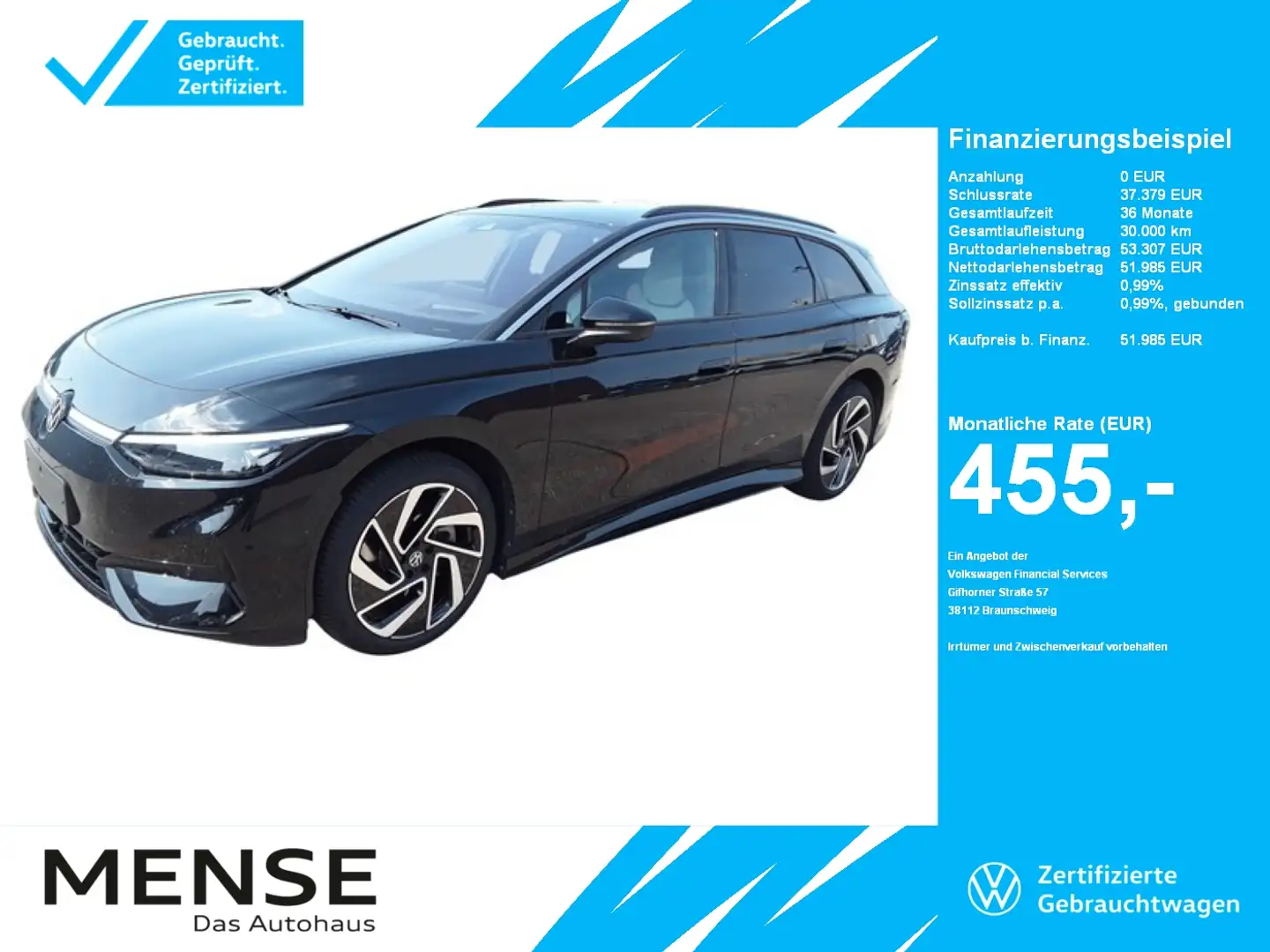 Volkswagen ID.7 Tourer Pro IQ.Light|Matrix|CarPlay|h/k|AHK Schwarz - 1