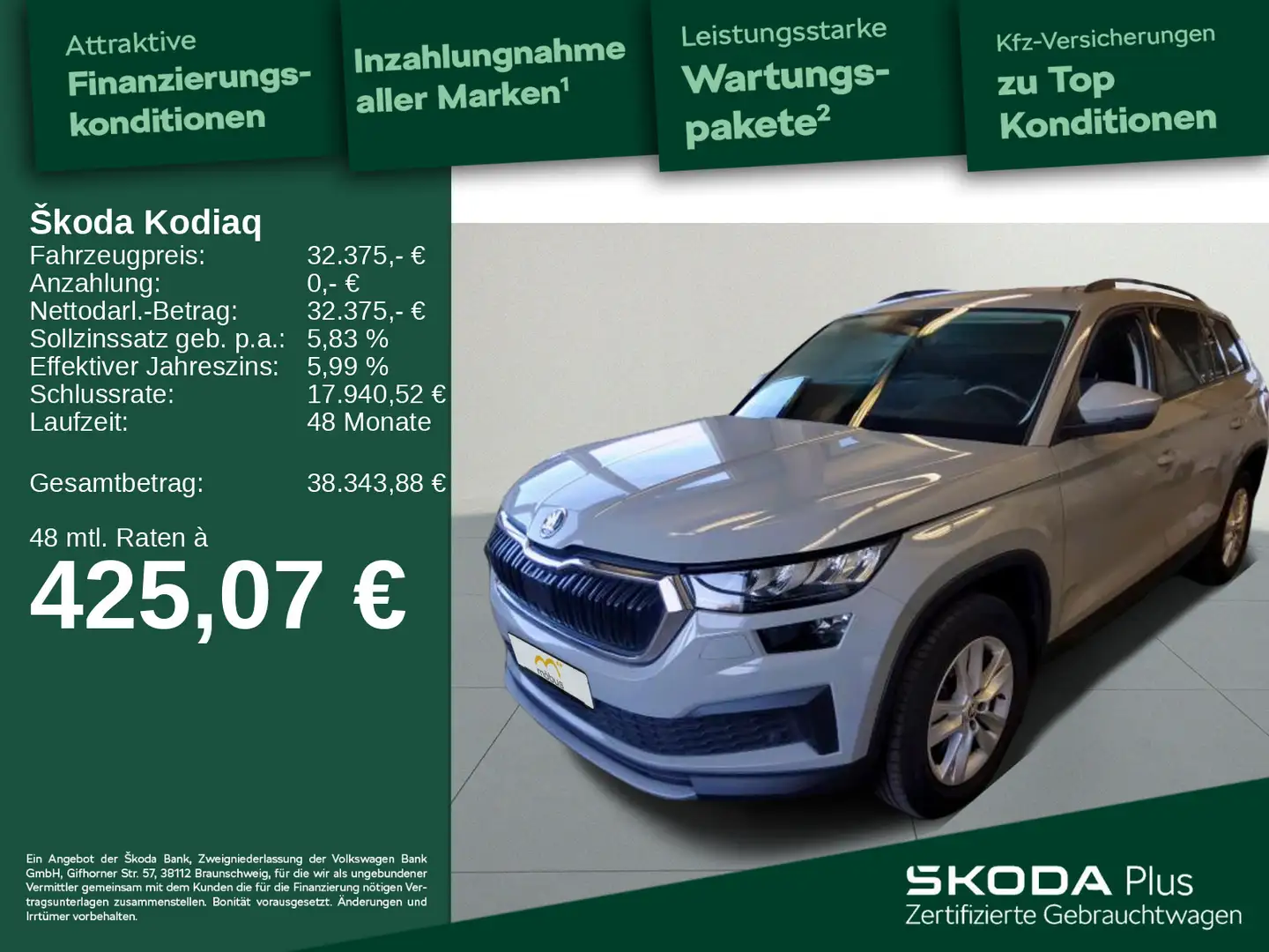 Skoda Kodiaq 2.0 TDI Ambition *DSG*APP*ACC*LED*RFK*NAV Grau - 1