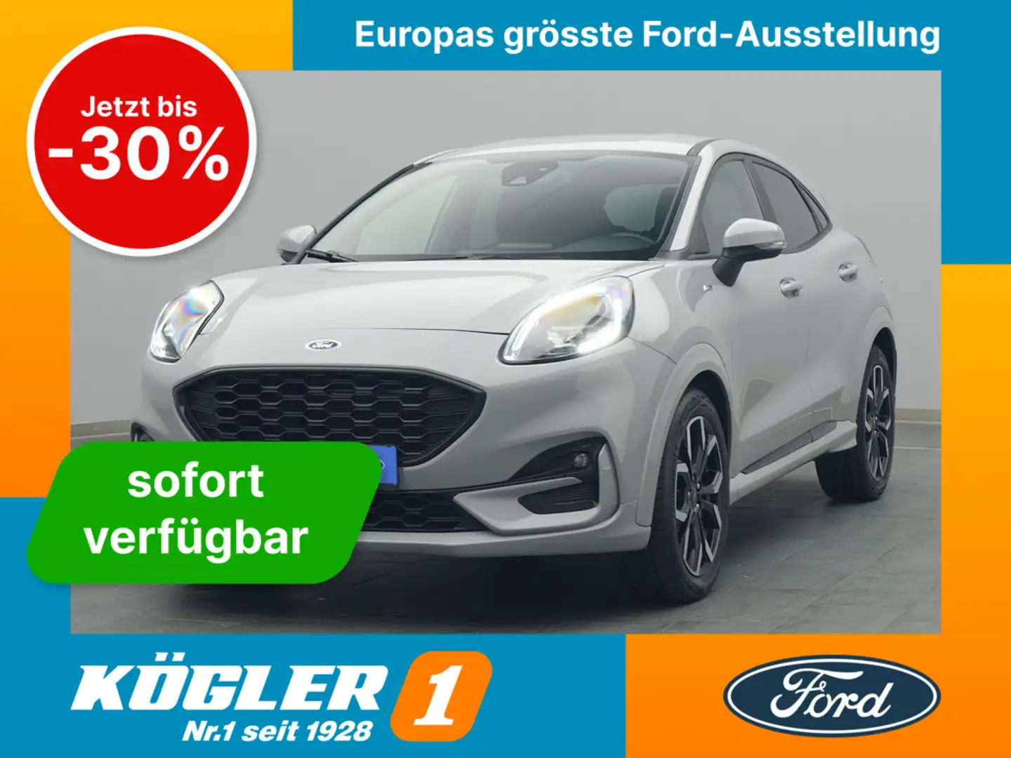 Ford Puma ST-Line X 125PS Hybrid/Winter-Paket/Klima Gris - 1