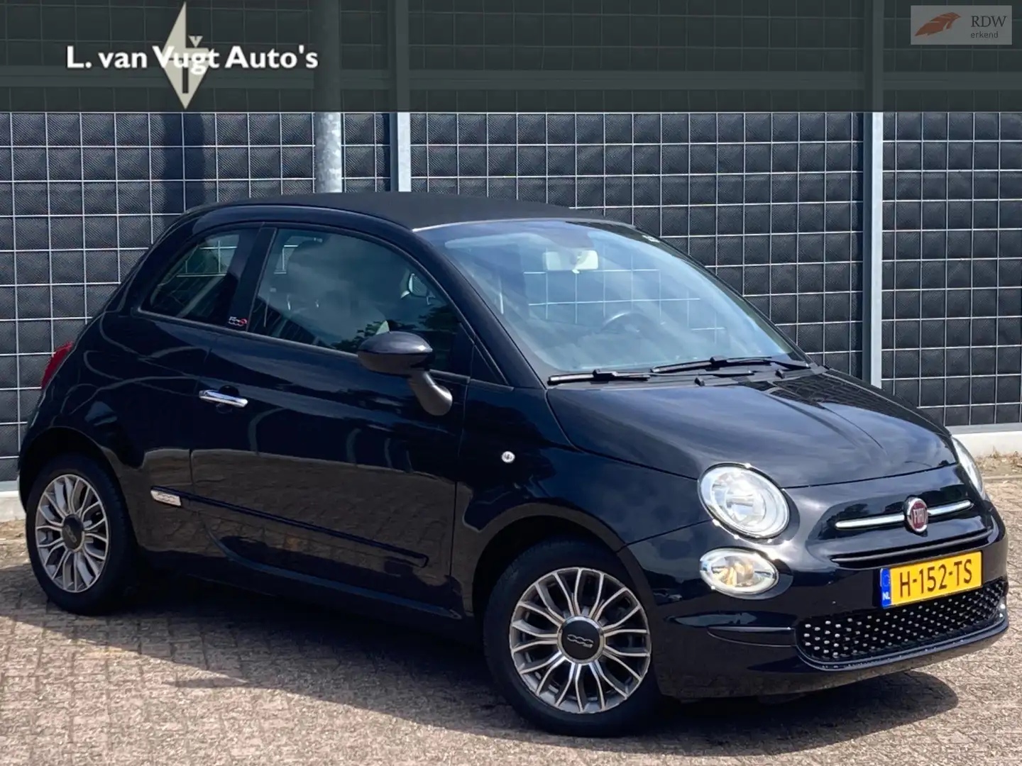 Fiat 500C 0.9 TwinAir Turbo Collezione incl. 12 mnd Garantie Zwart - 1